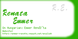 renata emmer business card